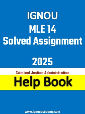IGNOU MLE 14 Solved Assignment 2025
